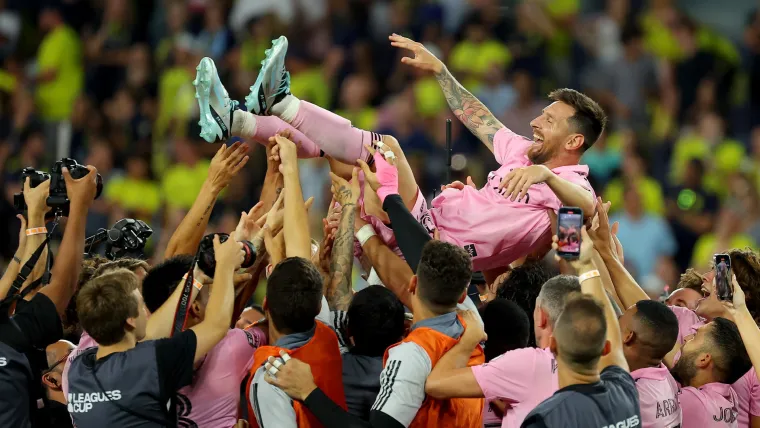 Lionel Messi Inter Miami celebrate Leagues Cup 081923.jpg